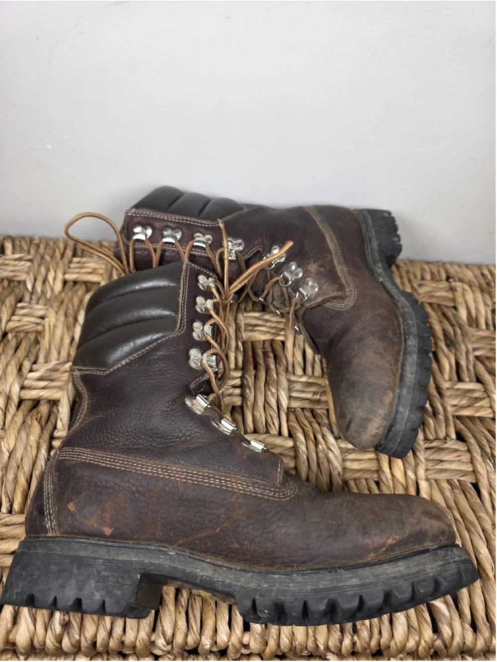 Vintage Timberland 10284 Super Boot 40 Below 7.5W USA Vibram Iditarod Leather